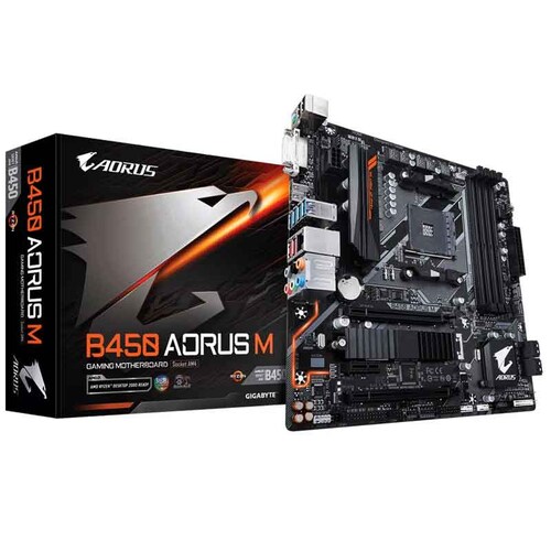 Tarjeta Madre AORUS B450 Aorus M AMD AM4 Micro ATX 