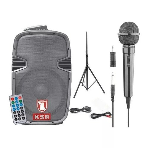 Bafle Amplificado Ksr MSA 6515BT USB FM Bluetooth Tripie ORT9