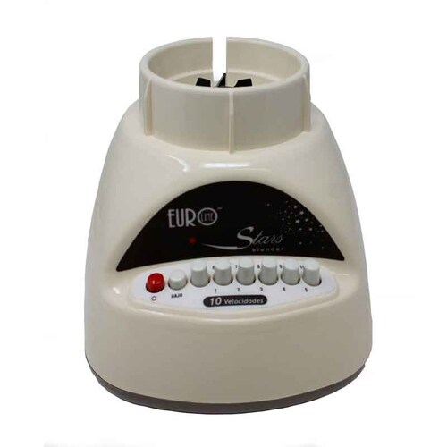 Licuadora 10 Velocidades Vaso de Vidrio Beige Eurostars EuroLine 7501154520855