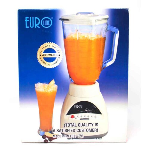 Licuadora 10 Velocidades Vaso de Vidrio Beige Eurostars EuroLine 7501154520855