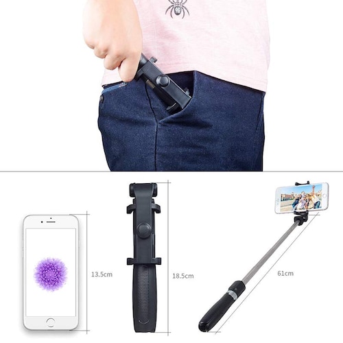 Selfie Stick y Tripie Apexel APLD4 con Obturador Bluetooth 