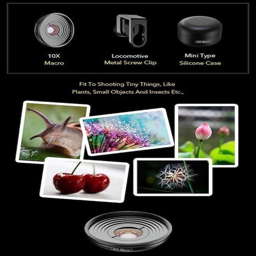 Lente HD Macro 10X para Smartphone Calidad Premium 