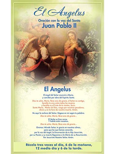 Reloj Santo Papa Juan Pablo ll Con Voz Original Del Papa Diciendo El Angelus