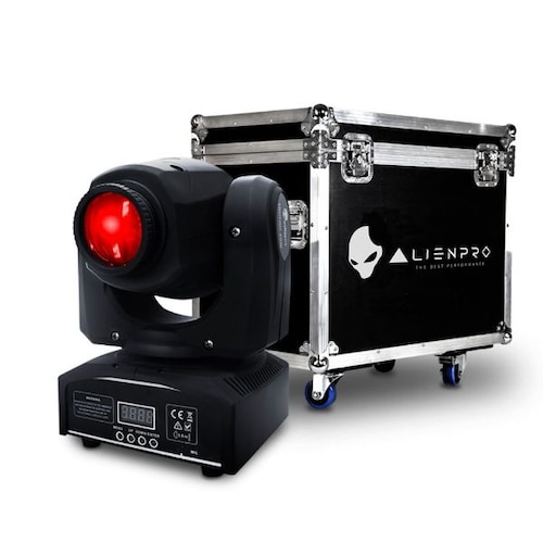 Kit 4 Cabezas Moviles ALIEN PRO INDIGO 30W CASE 11 Canales DMX Incluye Estuche