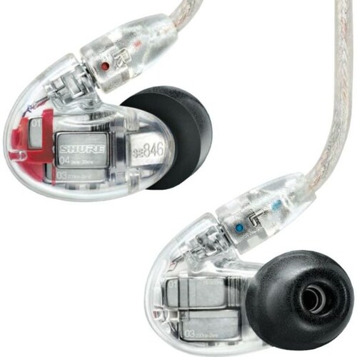 Audifonos Aislamiento de Sonido SHURE SE846-CL Transparente Cable Desmontable