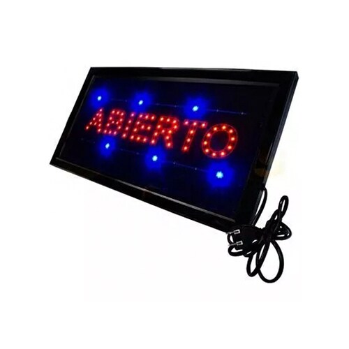 Letrero Luminoso ABIERTO Para Interiores Y Exteriores Sorprendente con Leds Ultrabrillantes