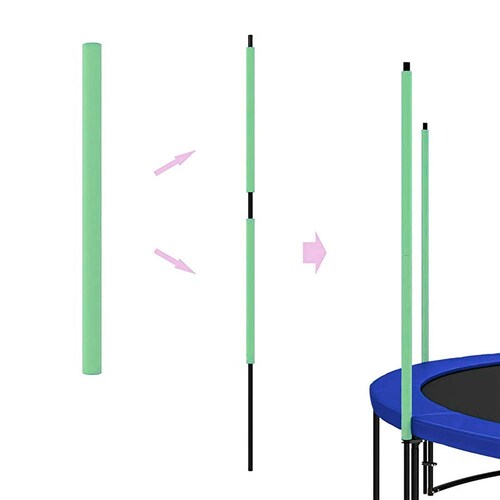 Trampolin 24 Mts Brincolin 8 ft Uso Rudo Tumbling Color Azul Infantil con Red