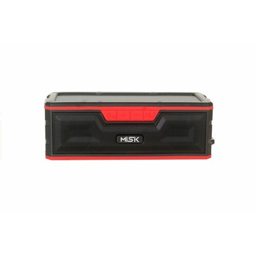 Bocina PortÃ¡til MISIK MS208R Rojo Cargador Solar Resistente al Agua