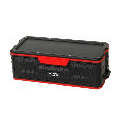 Bocina PortÃ¡til MISIK MS208R Rojo Cargador Solar Resistente al Agua