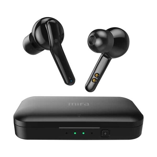 Audifonos earbuds wireless bluetooth 3D stereo con charger case Ebd3 - Zeta - Black