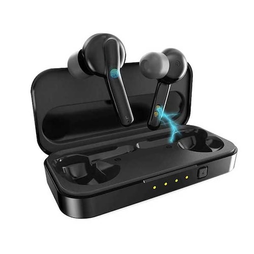 Audifonos earbuds wireless bluetooth 3D stereo con charger case Ebd3 - Zeta - Black