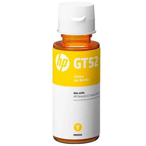Botella de Tinta HP GT52 Ink Tank 100 300 400 Smart Tank 500 600 Amarillo 70ml M0H56AL 