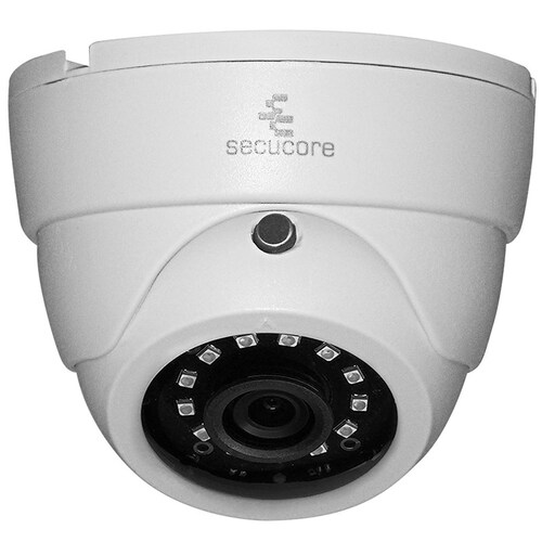 Cámara CCTV Domo AHD Video 1080p 2 MP con Micrófono Audio Visión Nocturna