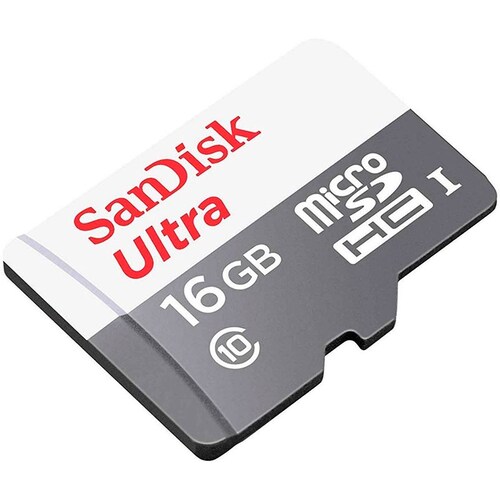 Memoria Micro SD 16GB Sandisk Ultra Clase 10 SDSQUNS-016G-GN3MA 