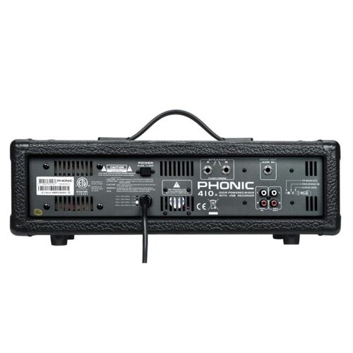 Kit Audio Phonic POWERPACK415 Mezclador Amplificado/2 Bafles 10"/Microfono y cables