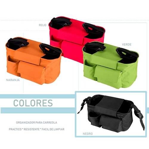 ORGANIZADOR PARA CARREOLA,BEBE,  ROPA, PAÑALES, LECHE ,  IMPERMEABLE