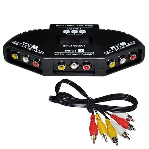 SELECTOR DE AUDIO Y VIDEO  MASTER  AN-3MAN
