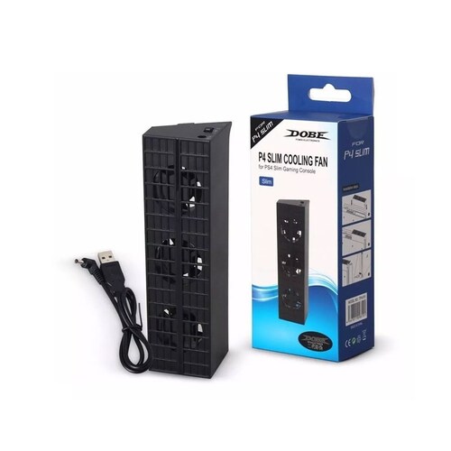 Ps4 Slim Combo Pack Enfriador + Cubre Polvo + Base Vertical