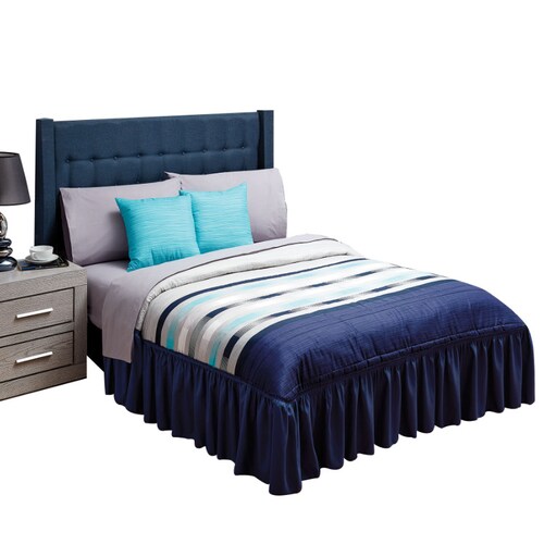 Colcha King Size Azul Apolo  Elefantito Hogar