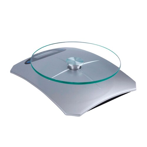 BÃ¡scula Digital De Cocina Alta PrecisiÃ³n Cristal Templado Silver