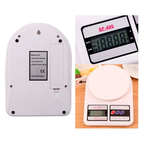 BÃ¡scula De Cocina Digital Alta PrecisiÃ³n 0.1/5kg Blanca