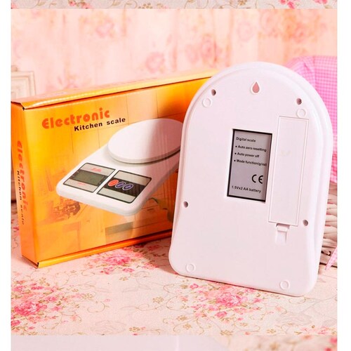 BÃ¡scula De Cocina Digital Alta PrecisiÃ³n 0.1/5kg Blanca