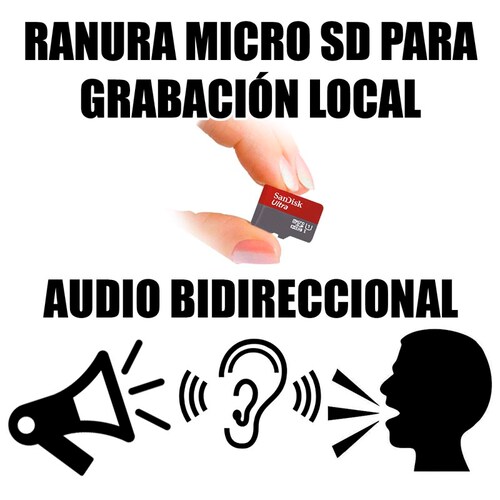 Cámara Ip CCTV Wifi Inalámbrica con Movimiento y Audio