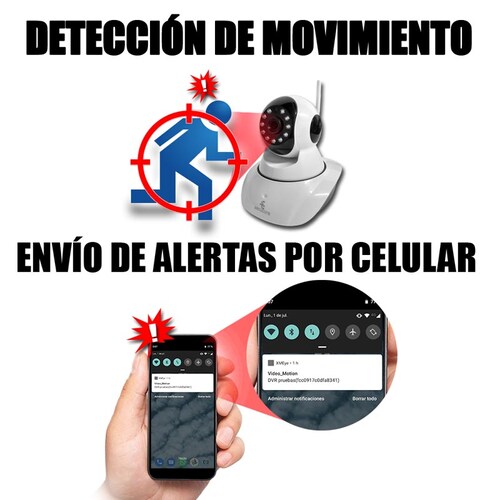 Cámara Ip CCTV Wifi Inalámbrica con Movimiento y Audio