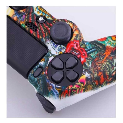 PS4 DUALSHOCK 4 Funda para Control PlayStation 4 + 8 Grips (Acuarela)