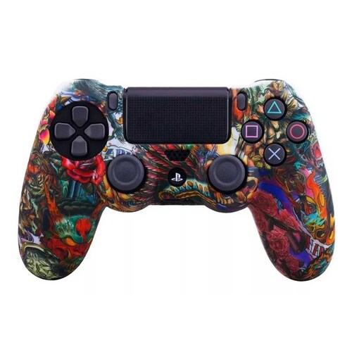 PS4 DUALSHOCK 4 Funda para Control PlayStation 4 + 8 Grips (Acuarela)