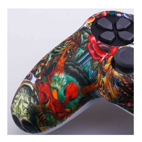 PS4 DUALSHOCK 4 Funda para Control PlayStation 4 + 8 Grips (Acuarela)