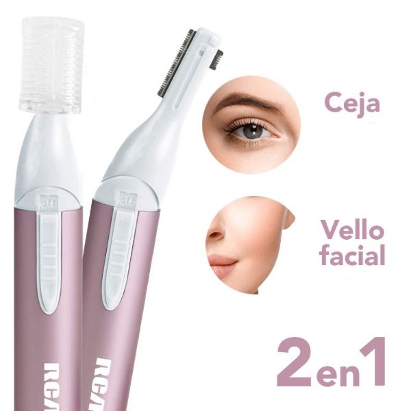 Recortadora de vello facial RCA RC P5 Rosa con Blanco incluye