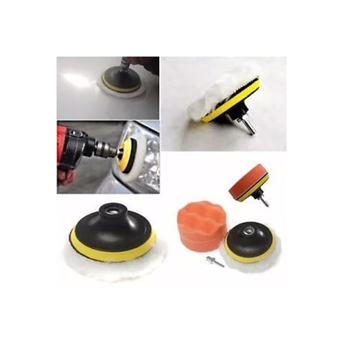 Esponjas Pulir Auto Para Taladro Kit 6 Piezas Borlas Xgrande 