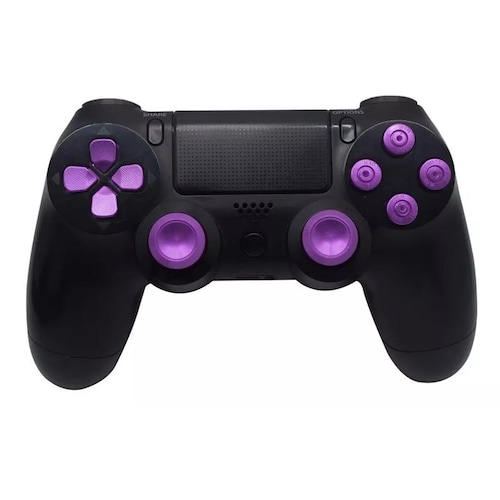 Playstation 4 Set De Botones + Desarmador + 4 Tornillos- Morado