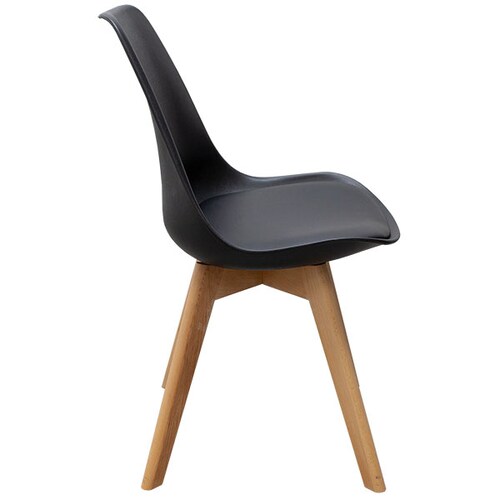 Pack De 4 Sillas Minimalista Capri Negro.