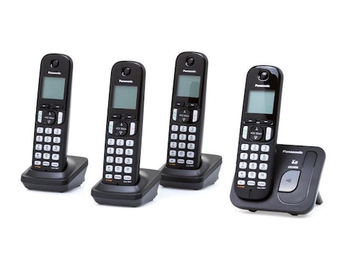 Teléfonos Panasonic KX-TGC214MEB 4 Auriculares Negro