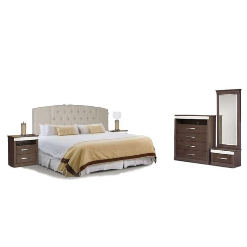 Recamara King Size Moscu Capuchino - Kessa.