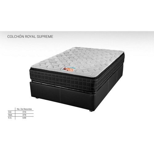 Colchon Modelo Royal Supreme Matrimonial - Crema - Kessa.