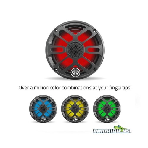 Bocinas Marinas Db Drive Led Aps65rgb 6 Para Racers Lanchas 250w 90rms