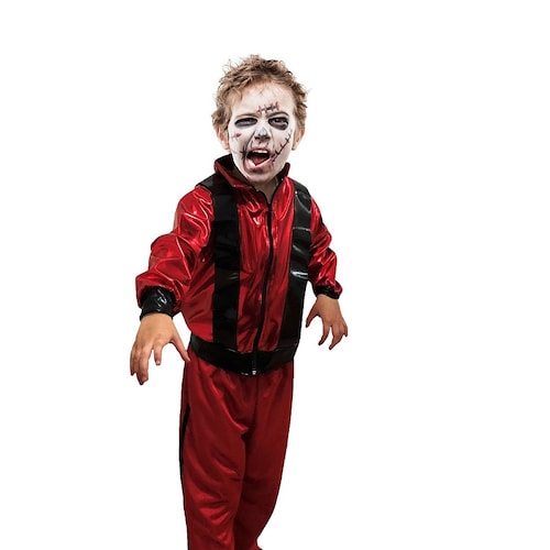 Disfraz de Halloween Rey Pop Cosplay Thriller Zombie Primavera Niños - DISFRACES TuDi
