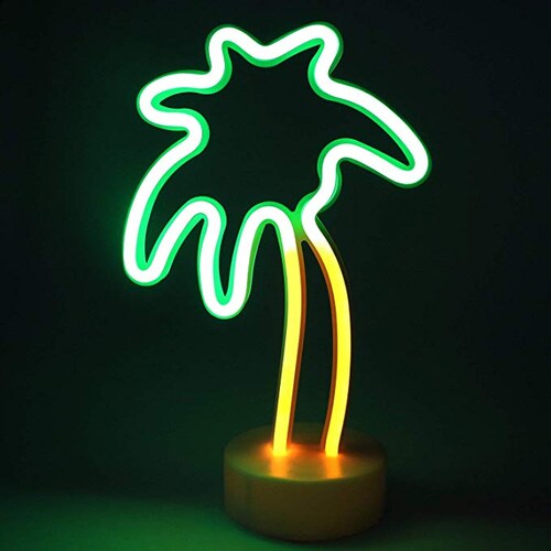 Lampara 3d LEd neon  Palmera