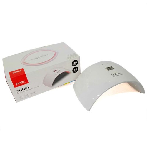 LÃ¡mpara de uÃ±as mediana Sun 9x 24 w blanca