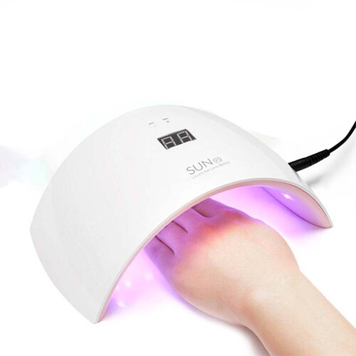 LÃ¡mpara de uÃ±as mediana Sun 9x 24 w blanca