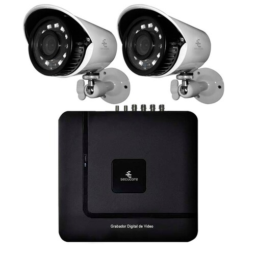 Kit Cctv Video Vigilancia 2 Cámaras Ahd Alta Definición 1080p Dvr Seguridad Circuito Cerrado