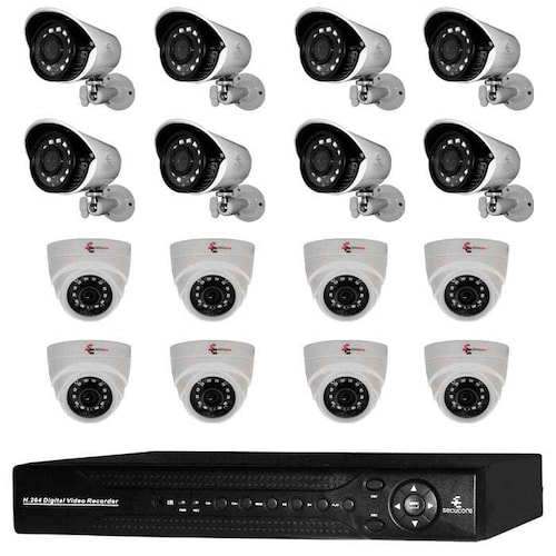 Kit Cctv Circuito Cerrado Vigilancia 16 Camaras Ahd 1080p 2mp
