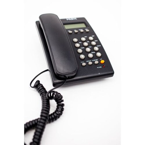 Teléfono Alambrico MISIK MT883N Negro/Identificador de llamadas