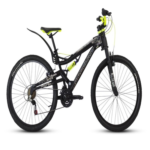 BICICLETA MERCURIO DH KAIZER 26 NEGRO/VERDE