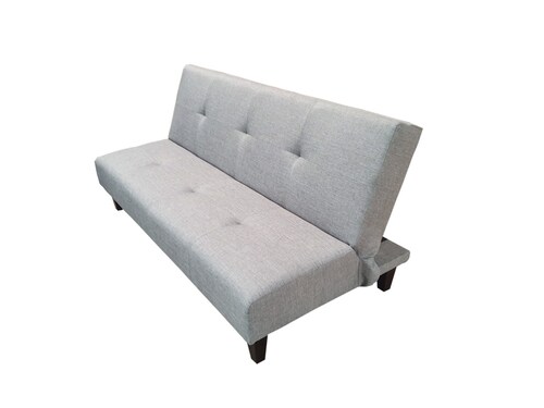 SOFA CAMA ECCO CURRY GRIS ESPACIO MUEBLES  (ENTREGA UNICAMENTE EN CDMX Y AREA METROPOLITANA)