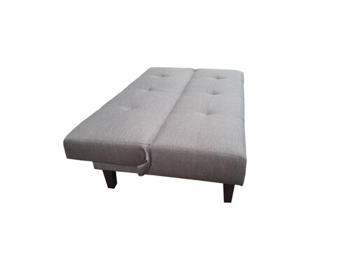 SOFA CAMA ECCO CURRY GRIS ESPACIO MUEBLES  (ENTREGA UNICAMENTE EN CDMX Y AREA METROPOLITANA)