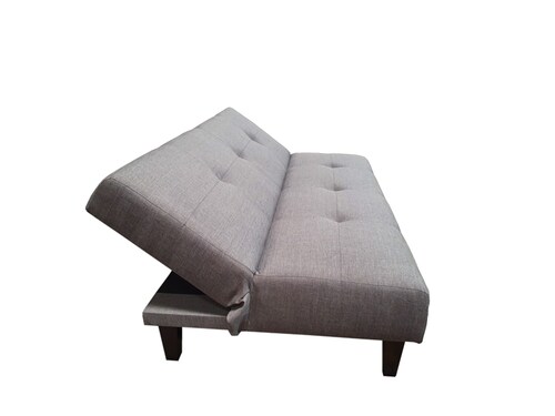 SOFA CAMA ECCO CURRY GRIS ESPACIO MUEBLES  (ENTREGA UNICAMENTE EN CDMX Y AREA METROPOLITANA)